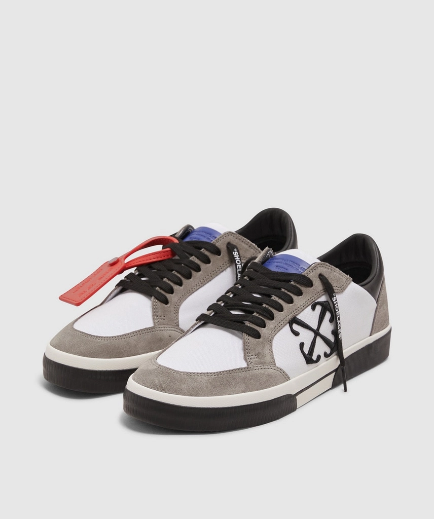 Off White Low Vulc suede canvas sneaker
